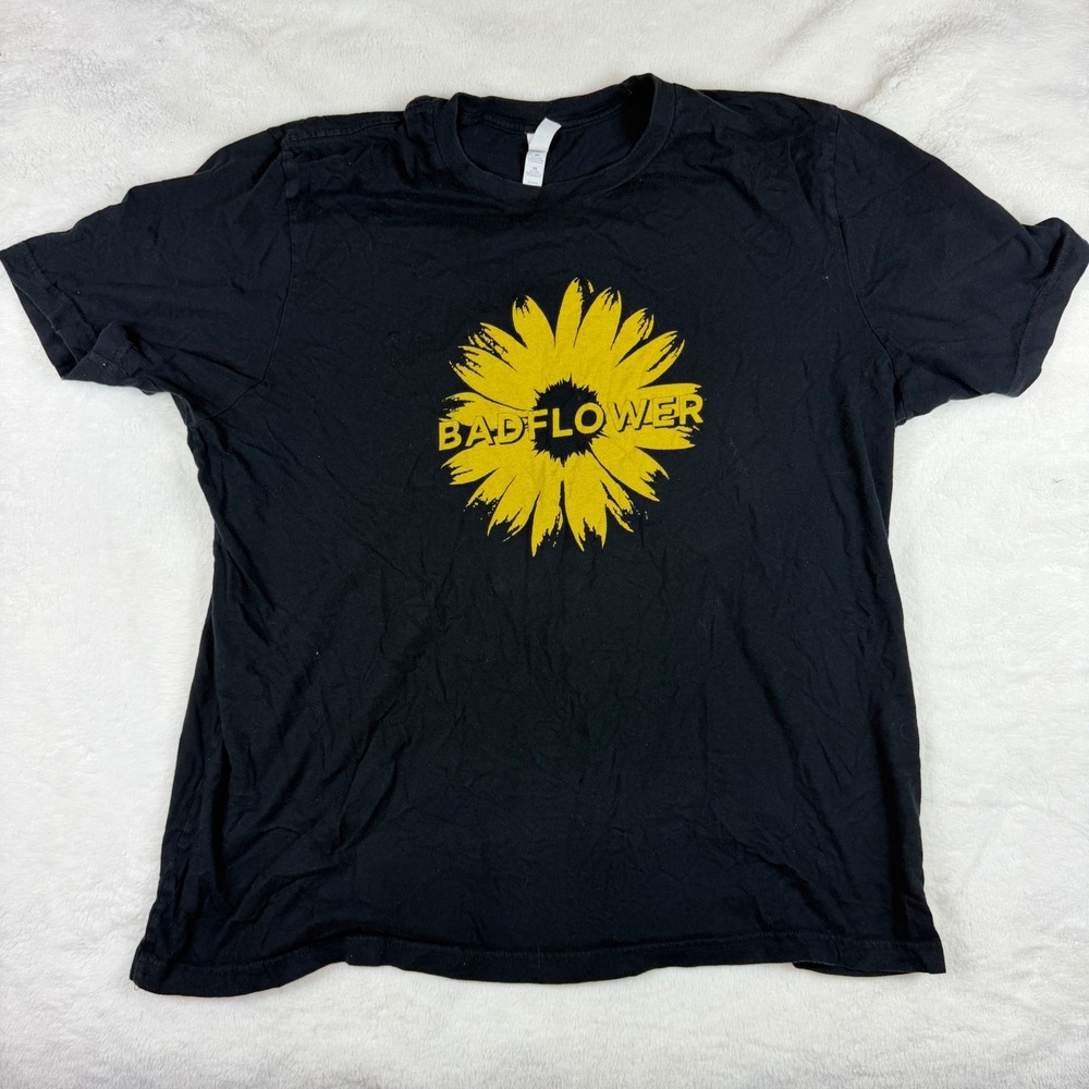 Badflower North American Tour 2019 Band Tee Black Sunflower Graphic T-Shirt 2XL